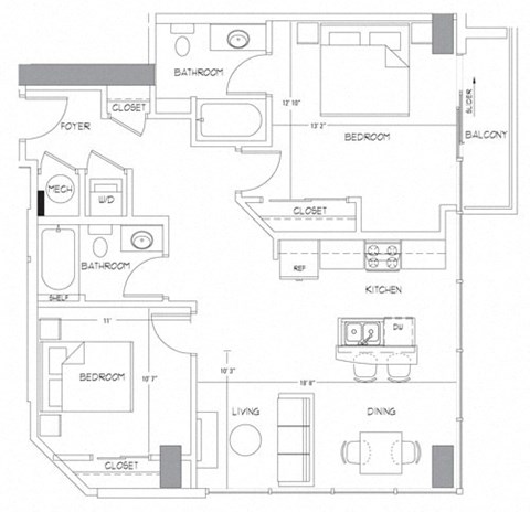 Floorplan at Glass House by Windsor